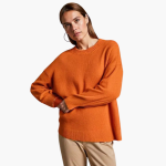 Women’s Oversized Knitted Sweater with Long Sleeves and Round Neck - Image 6