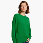 Women’s Oversized Knitted Sweater with Long Sleeves and Round Neck - Image 4