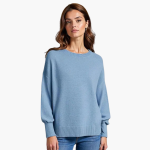 Women’s Oversized Knitted Sweater with Long Sleeves and Round Neck - Image 8