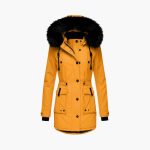 Women’s Parka Jacket with Hood and Flap Pockets