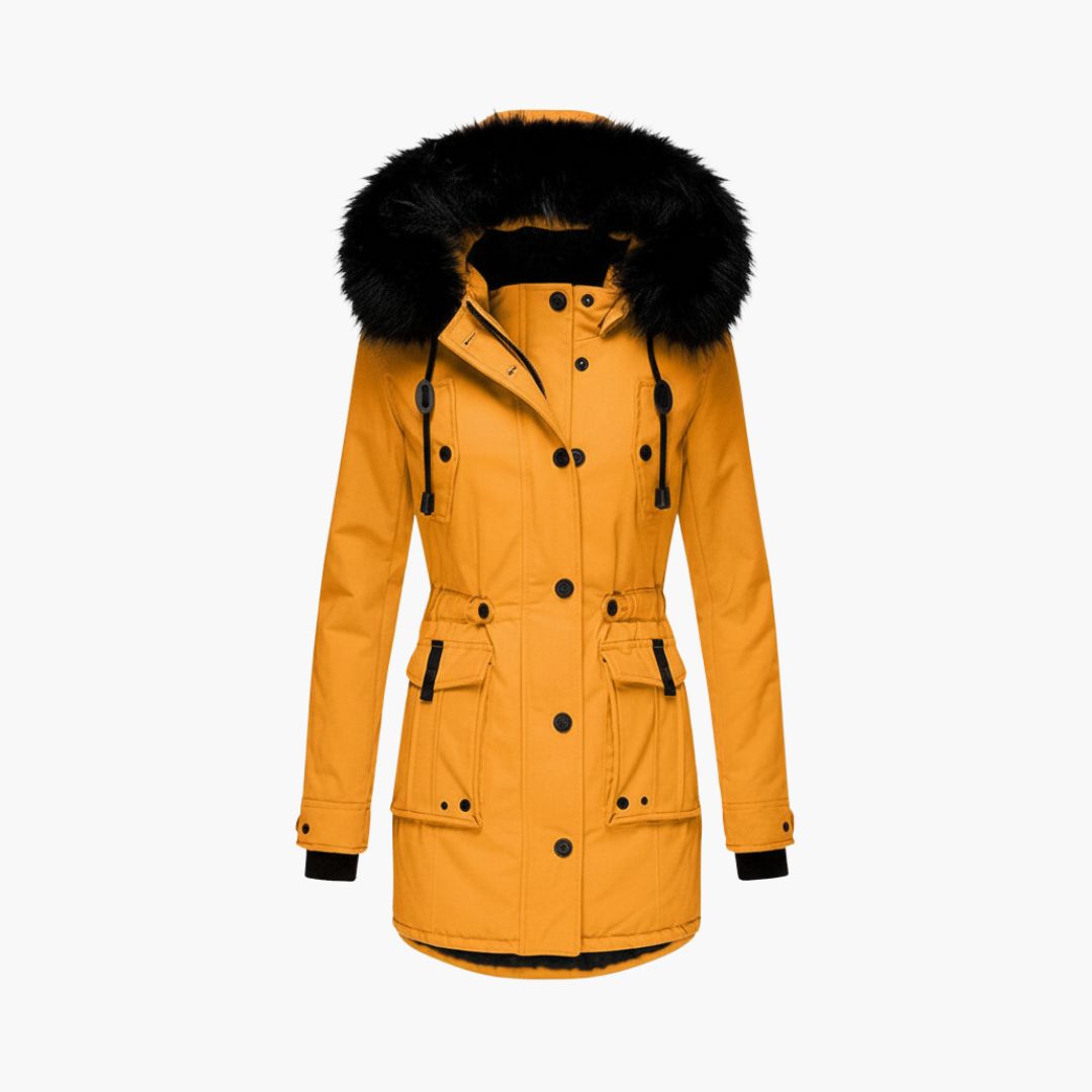 Women_sParkaJacketwithHoodandFlapPockets.jpg Women’s Parka Jacket with Hood and Flap Pockets - Image 1
