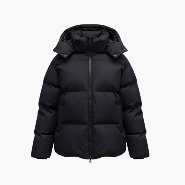 Women’s Quilted Jacket with High Collar and Zipper