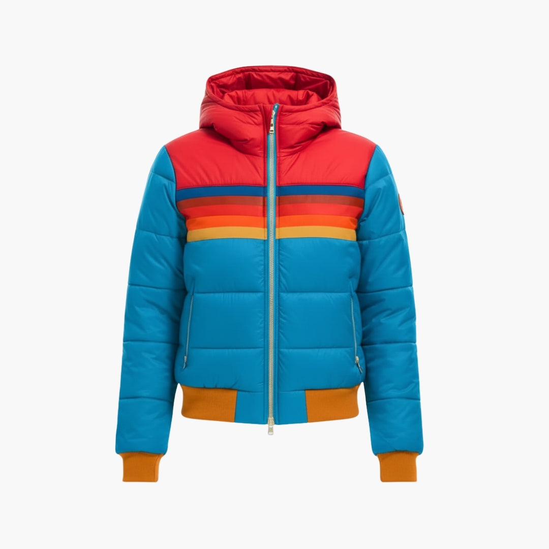 Women_sQuiltedJacketwithHoodandZipper.jpg Women’s Quilted Jacket with Hood and Zipper - Image 1