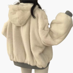 Women’s Reversible Hoodie with Zip Fastening and Dual-Sided Design - Image 3