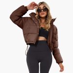 Women’s Short Jacket with Hood and Front Zipper - Image 2