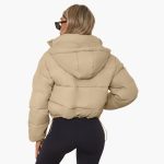 Women’s Short Jacket with Hood and Front Zipper - Image 5