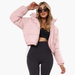 Women’s Short Jacket with Hood and Front Zipper - Image 11