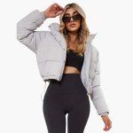 Women’s Short Jacket with Hood and Front Zipper - Image 6