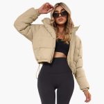 Women’s Short Jacket with Hood and Front Zipper - Image 4