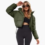 Women’s Short Jacket with Hood and Front Zipper - Image 8