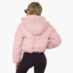 Women’s Short Jacket with Hood and Front Zipper - Image 12