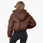 Women’s Short Jacket with Hood and Front Zipper - Image 3