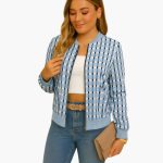 Women’s Transitional Jacket with Check Pattern - Image 2