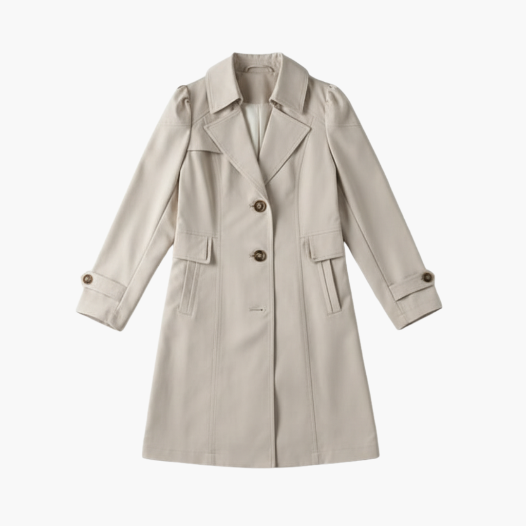 Women_sTrenchCoatwithAdjustableWaist.png Women’s Trench Coat with Adjustable Waist - Image 1