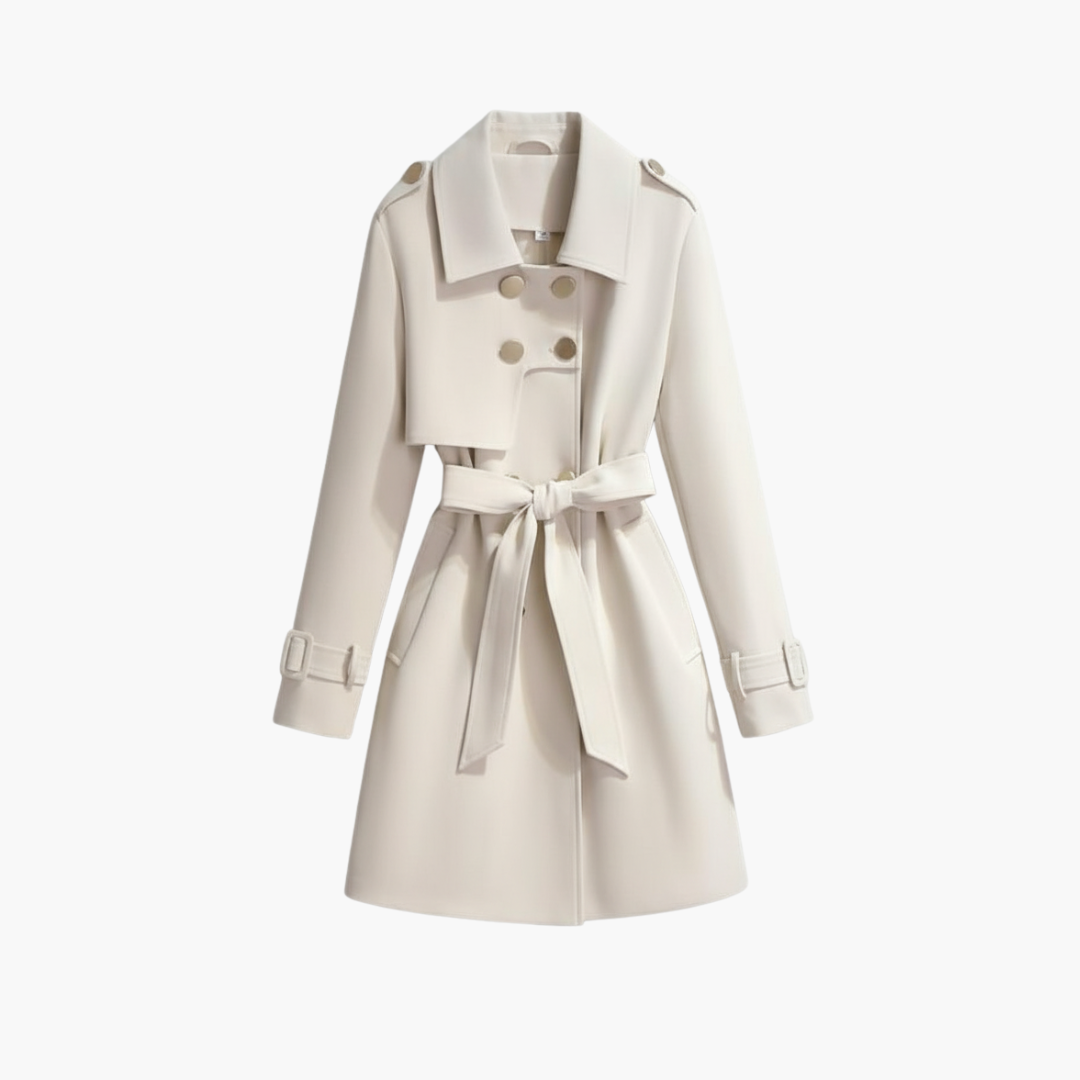 Women_sTrenchCoatwithBeltandWideLapels.png Women’s Trench Coat with Belt and Wide Lapels - Image 1