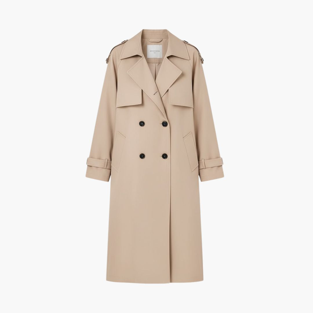 Women_sTrenchCoatwithButtonPlacket.jpg Women’s Trench Coat with Button Placket - Image 1