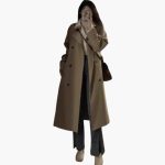 Women’s Trench Coat with Lapel Collar - Image 2