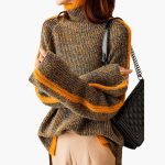 Women’s Turtleneck Sweater with Ribbed Knit - Image 3