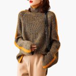 Women’s Turtleneck Sweater with Ribbed Knit - Image 4