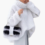 Women's Turtleneck Sweater with Ribbed Knit and Wide Sleeves - Image 5