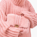 Women's Turtleneck Sweater with Ribbed Knit and Wide Sleeves - Image 3