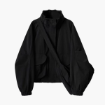 Women’s Windbreaker Jacket with Elastic Cuffs and Front Pockets - Image 3