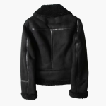 Women’s Zip Jacket with Plush Inner Layer and Adjustable Belt Hem - Image 8