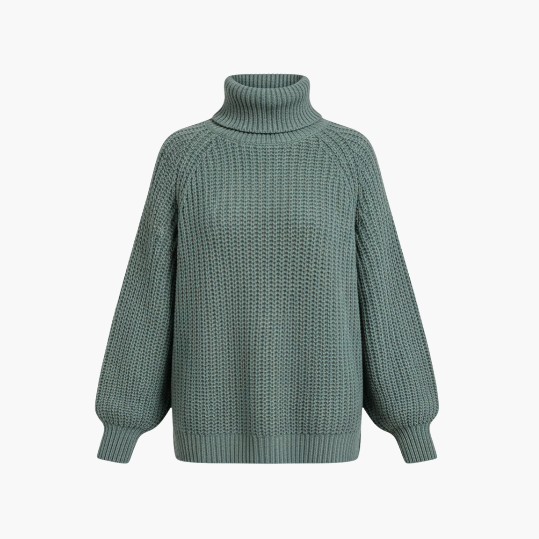 Women_s_Loose-Fit_Turtleneck_Sweater_with_Long_Sleeves_and_Ribbed_Knit.png Women’s Loose-Fit Turtleneck Sweater with Long Sleeves and Ribbed Knit - Image 1