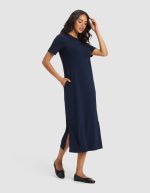 Women's Brushed Bamboo Midi Dress - Image 17