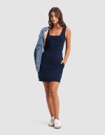 Women's Brushed Bamboo Square Neck Tank - Image 4