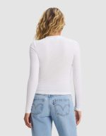 Women's Fine Ribbed Long Sleeve Tee - Image 13