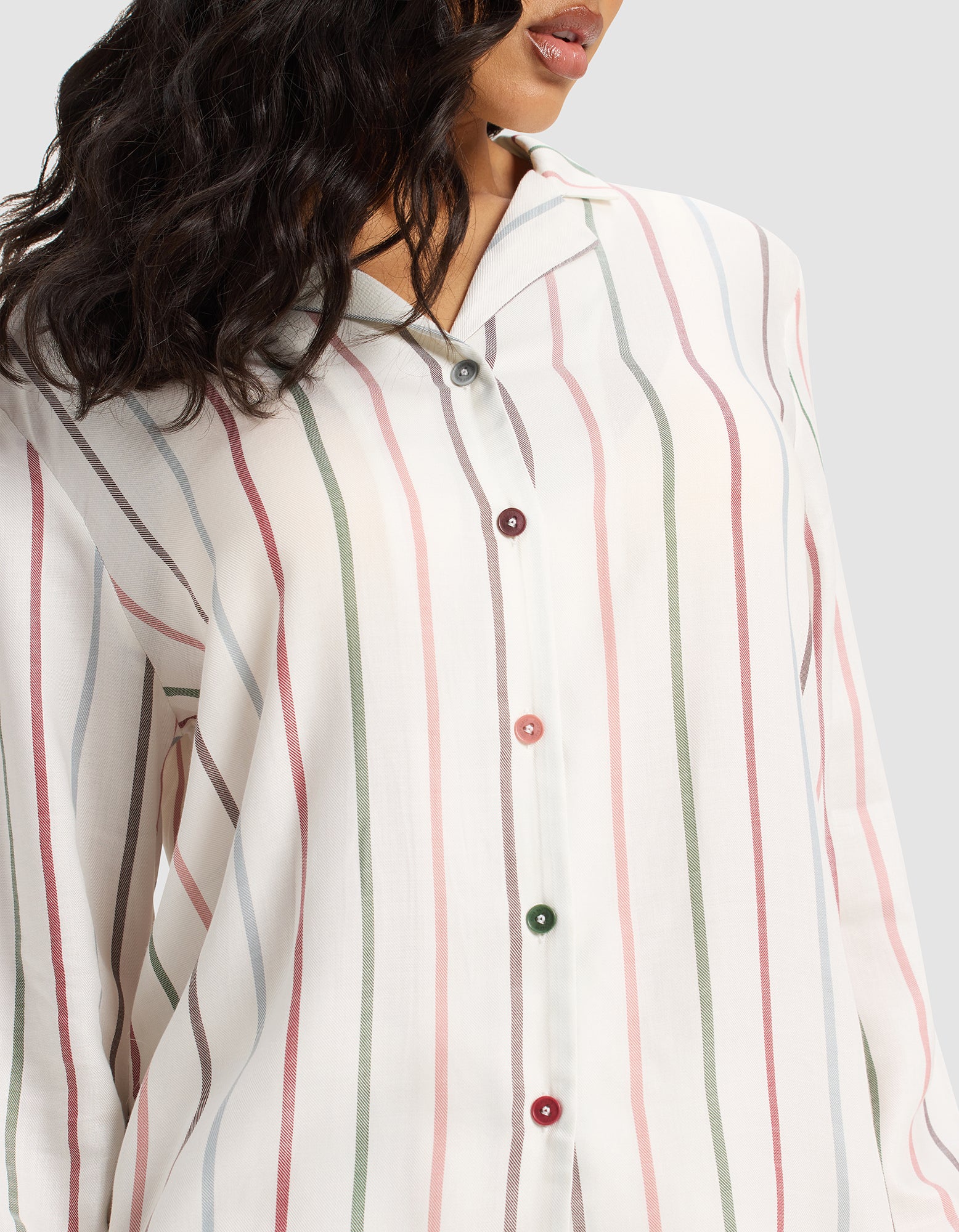 Women's Soft Woven Long Sleeve Pajama Top - Last Chance - Image 9
