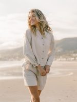 Women's Cozy Earth Coastal Comfort Long Sleeve Button Down - Last Chance - Image 3